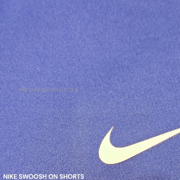 NIKEONE Women's New Mid-Rise 7" Bike Short. Lapis Blue Color Size M - Picture 3 of 16